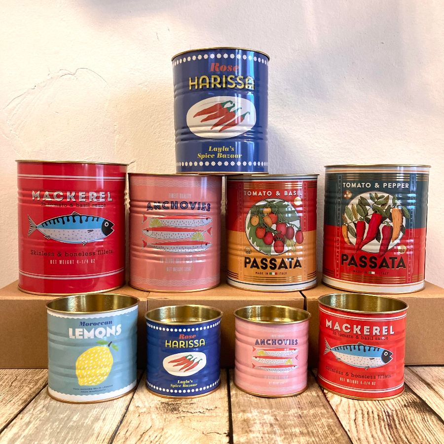 Storage tins - sets of two